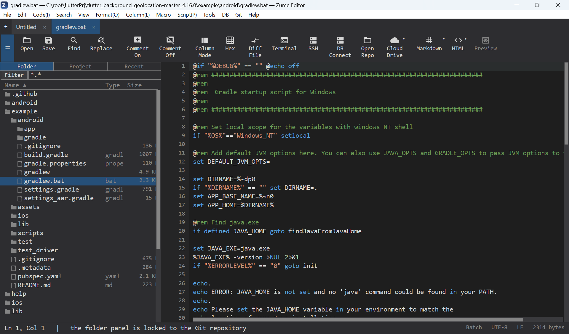 The Zume Editor main window